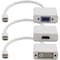 Add-On Addon Mini-Displayport Male To Hdmi/Vga/Dvi Male White Adapter MDP2VGA-HDMI-DVI-W - alternate 1